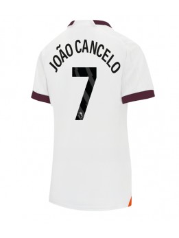 Manchester City Joao Cancelo #7 Auswärtstrikot für Frauen 2023-24 Kurzarm